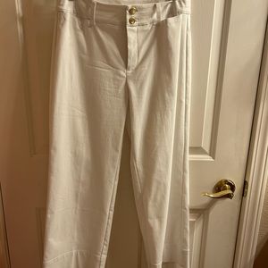 While wide leg pants